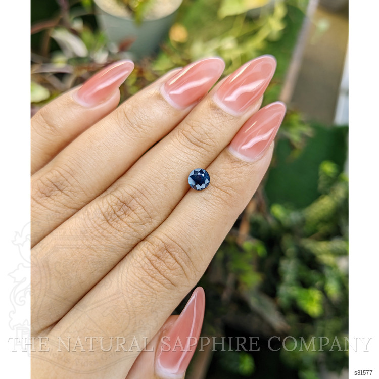1.12 Ct. Greenish Blue Sapphire from Ceylon (Sri Lanka)
