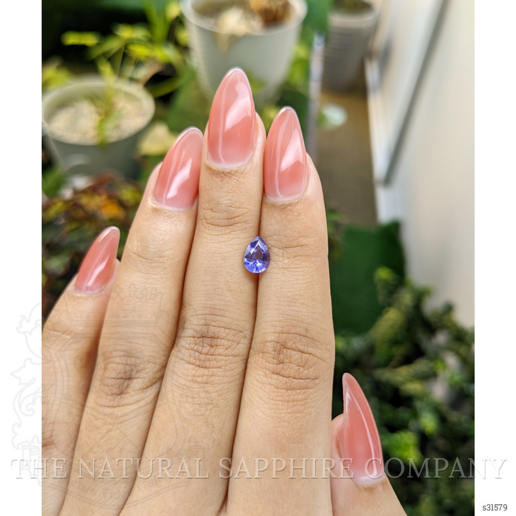 0.90 Ct. Purple Sapphire from Ceylon (Sri Lanka)