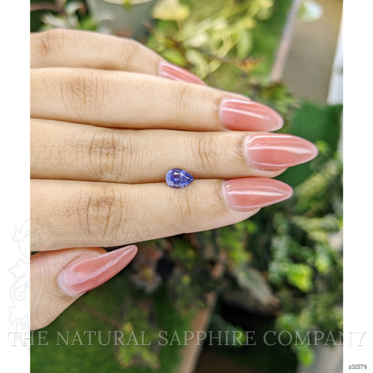 0.90 Ct. Purple Sapphire from Ceylon (Sri Lanka)
