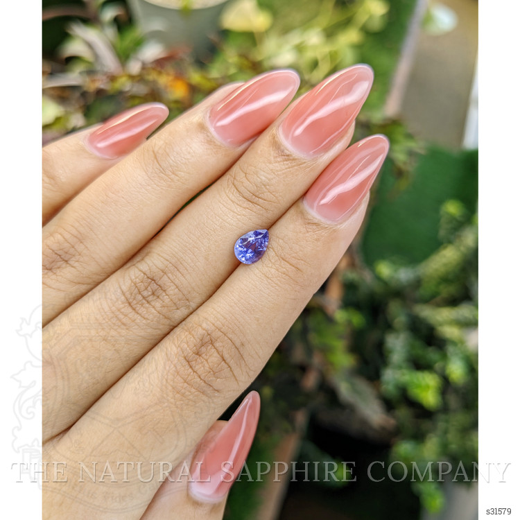 0.90 Ct. Purple Sapphire from Ceylon (Sri Lanka)