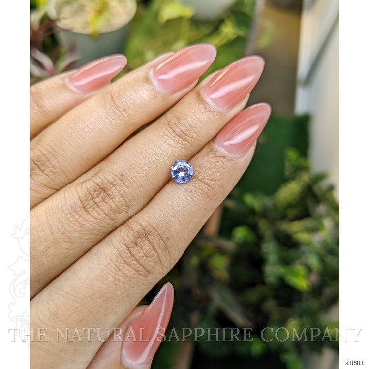 0.81 Ct. Blue Sapphire from Ceylon (Sri Lanka)