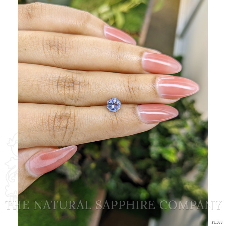 0.81 Ct. Blue Sapphire from Ceylon (Sri Lanka)