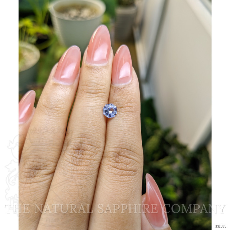 0.81 Ct. Blue Sapphire from Ceylon (Sri Lanka)