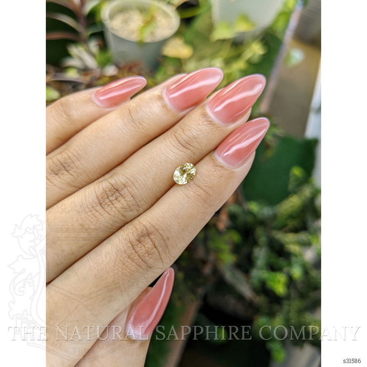 0.90 Ct. Yellow Sapphire from Ceylon (Sri Lanka)