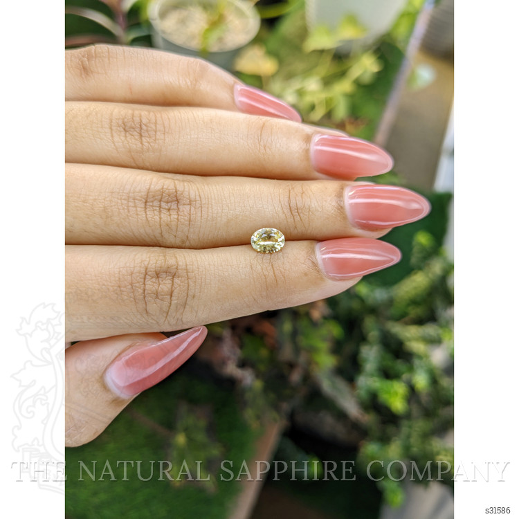 0.90 Ct. Yellow Sapphire from Ceylon (Sri Lanka)