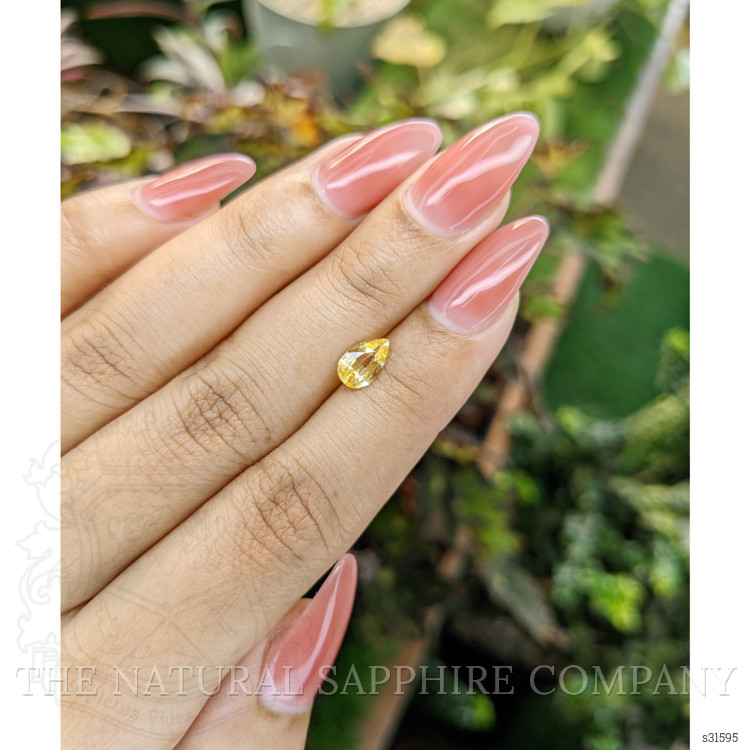 0.88 Ct. Yellow Sapphire from Ceylon (Sri Lanka)