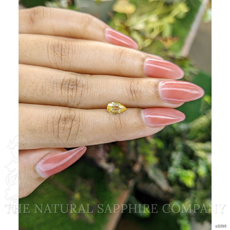 0.88 Ct. Yellow Sapphire from Ceylon (Sri Lanka)