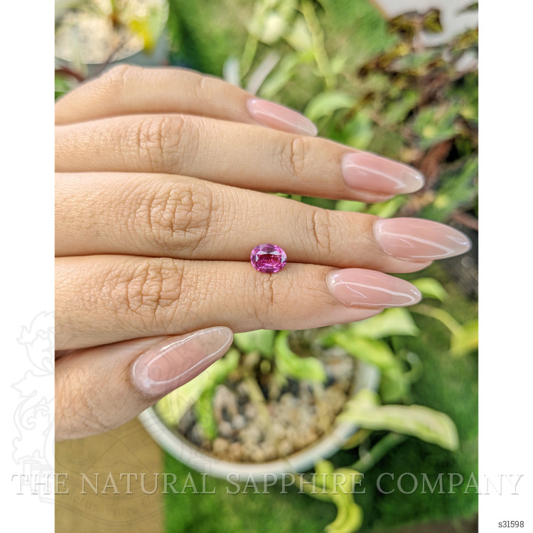 1.08 Ct. Purplish Pink Sapphire from Ceylon (Sri Lanka)
