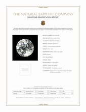 1.40 Ct. White Sapphire from Ceylon (Sri Lanka) Scan Report