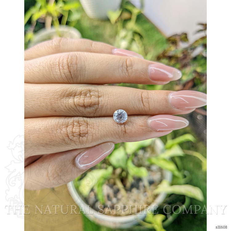 1.40 Ct. White Sapphire from Ceylon (Sri Lanka)