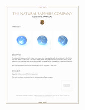 4.14 Ct. Sapphire from Burma (Myanmar) Appraisal