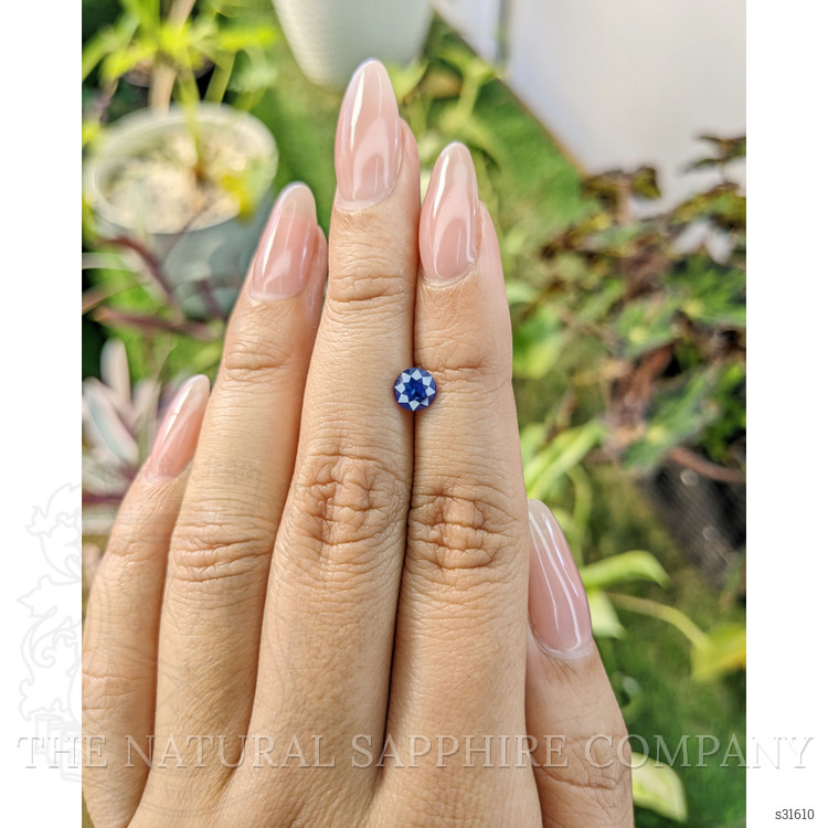 0.74 Ct. Blue Sapphire from Ceylon (Sri Lanka)