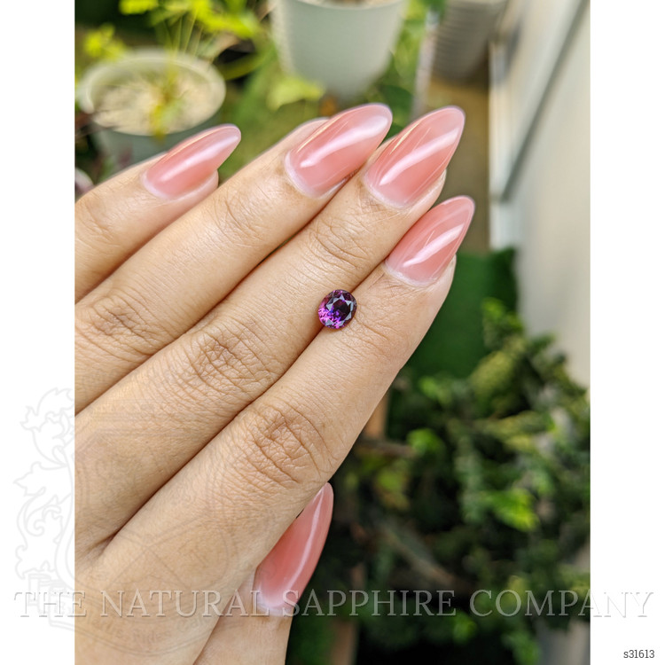 1.24 Ct. Pinkish Purple Sapphire from Ceylon (Sri Lanka)