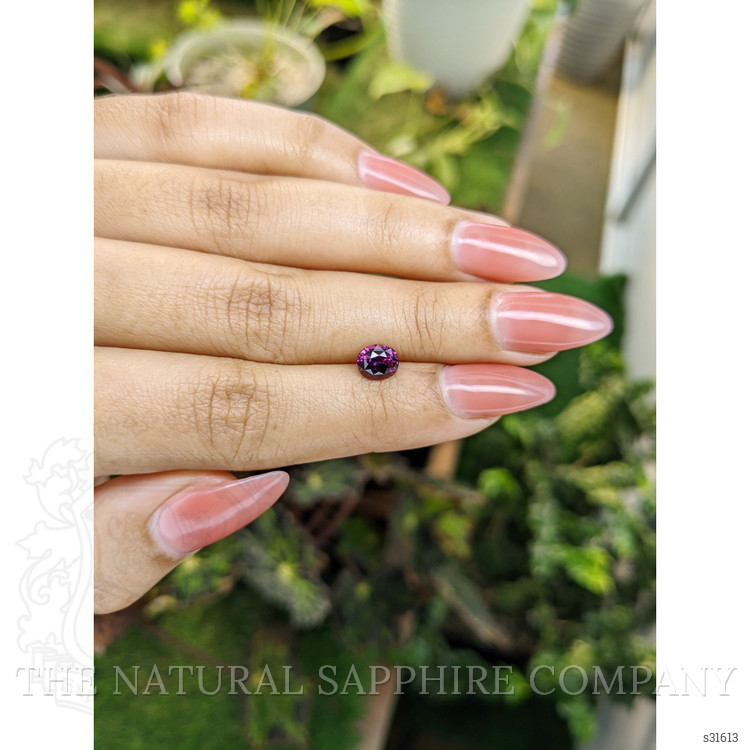 1.24 Ct. Pinkish Purple Sapphire from Ceylon (Sri Lanka)