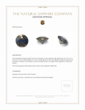 0.80 Ct. Bi Color Sapphire from Ceylon (Sri Lanka) Appraisal