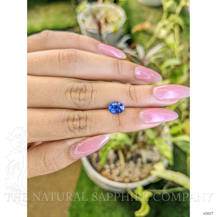 1.57 Ct. Blue Sapphire from Ceylon (Sri Lanka)