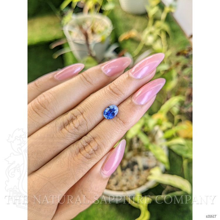 1.57 Ct. Blue Sapphire from Ceylon (Sri Lanka)