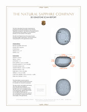 4.19 Ct. Sapphire from Burma (Myanmar) 3 D Scan Report