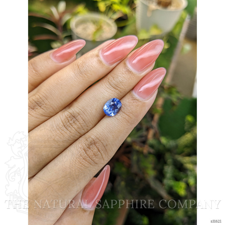 2.87 Ct. Blue Sapphire from Ceylon (Sri Lanka)