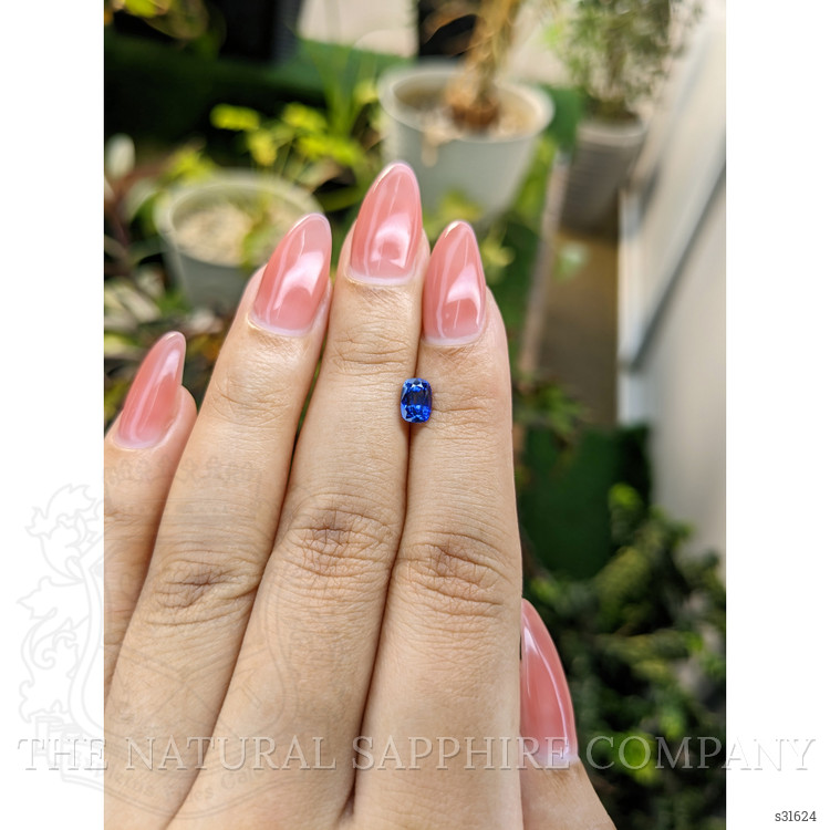 0.82 Ct. Blue Sapphire from Ceylon (Sri Lanka)
