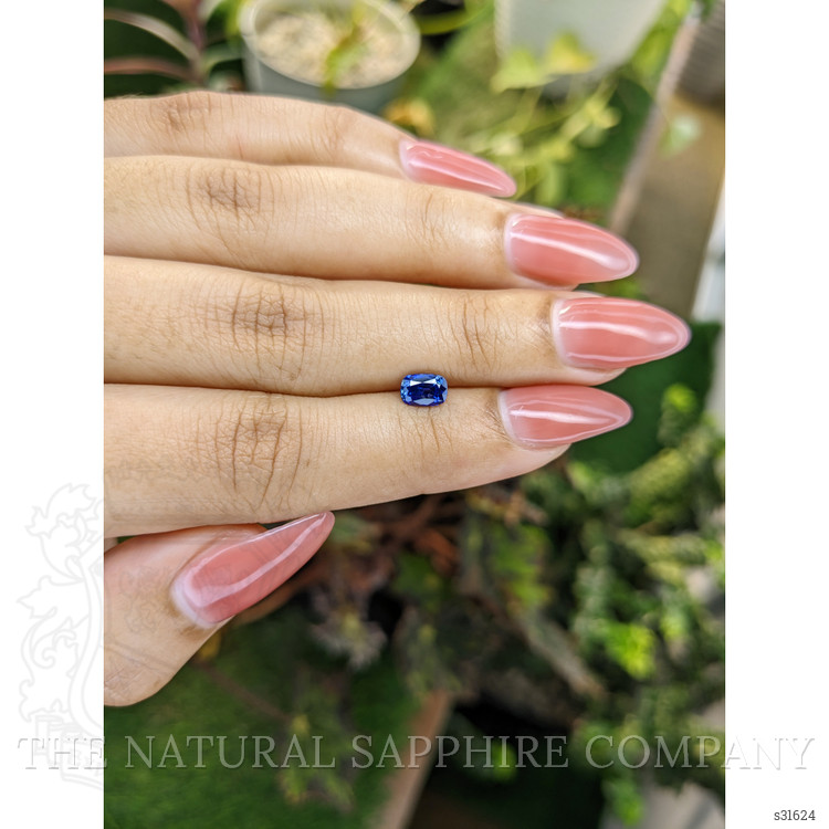 0.82 Ct. Blue Sapphire from Ceylon (Sri Lanka)