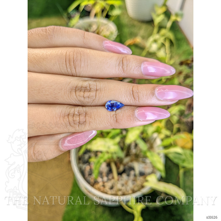 1.38 Ct. Blue Sapphire from Ceylon (Sri Lanka)