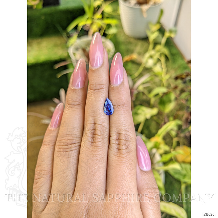 1.38 Ct. Blue Sapphire from Ceylon (Sri Lanka)