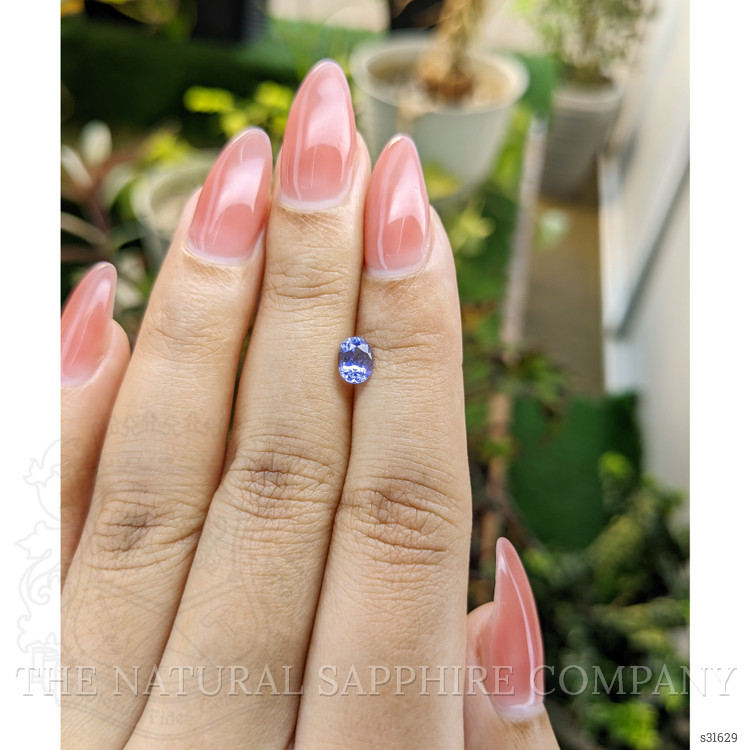 0.72 Ct. Blue Sapphire from Ceylon (Sri Lanka)