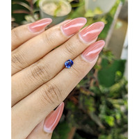 0.84 Ct. Blue Sapphire from Ceylon (Sri Lanka) Life Style