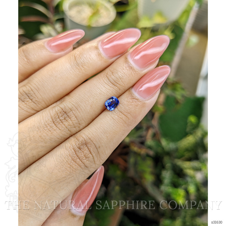 0.84 Ct. Blue Sapphire from Ceylon (Sri Lanka)