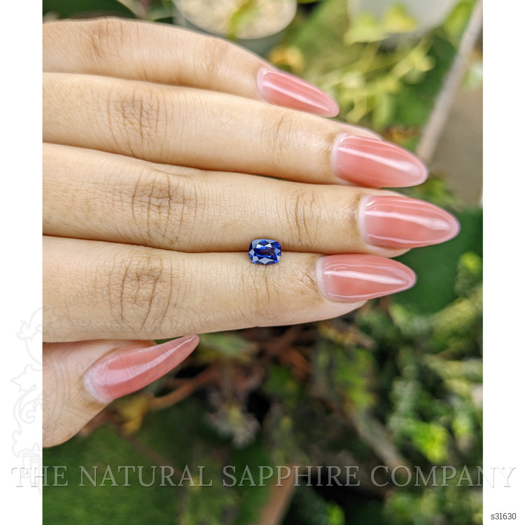 0.84 Ct. Blue Sapphire from Ceylon (Sri Lanka)