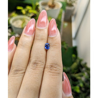 0.84 Ct. Blue Sapphire from Ceylon (Sri Lanka) Life Style