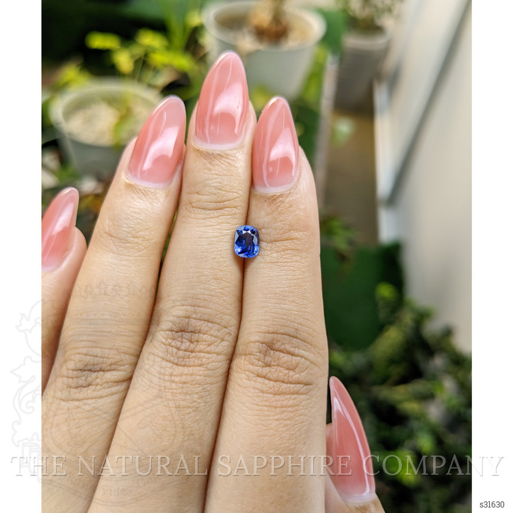 0.84 Ct. Blue Sapphire from Ceylon (Sri Lanka)