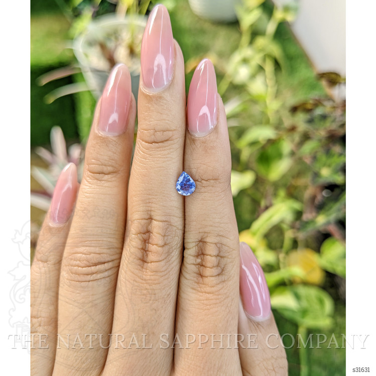 0.56 Ct. Blue Sapphire from Ceylon (Sri Lanka)