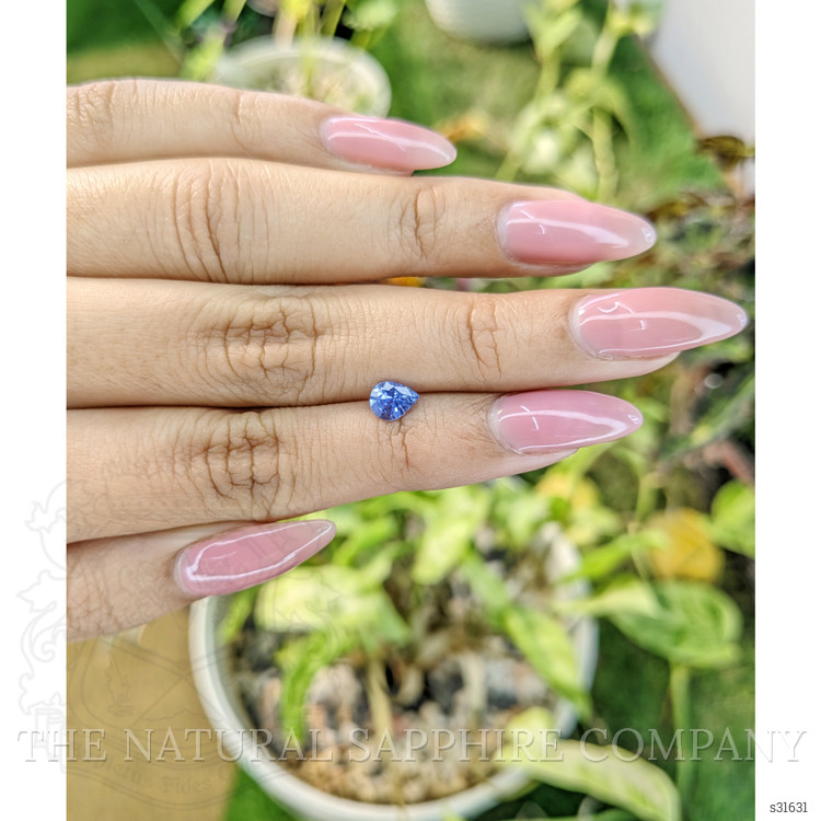 0.56 Ct. Blue Sapphire from Ceylon (Sri Lanka)