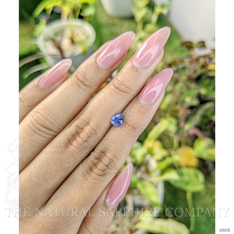 0.56 Ct. Blue Sapphire from Ceylon (Sri Lanka)