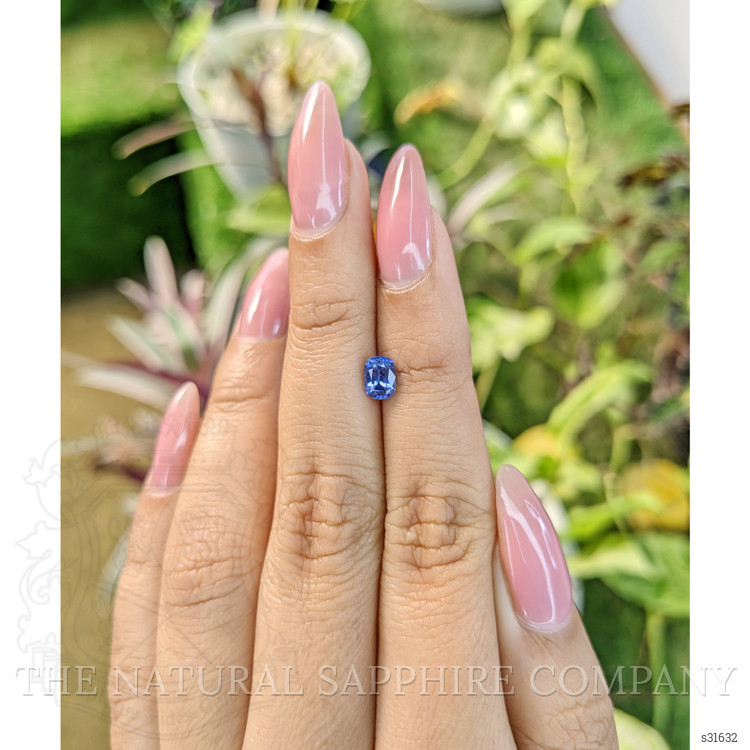 0.82 Ct. Blue Sapphire from Ceylon (Sri Lanka)