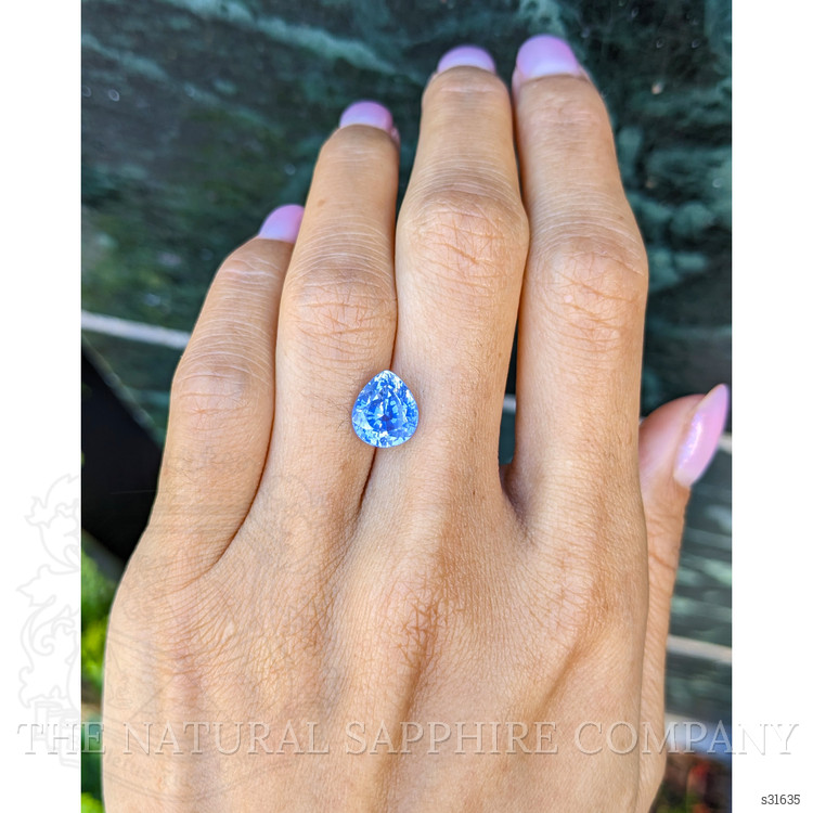 3.74 Ct. Blue Sapphire from Ceylon (Sri Lanka)