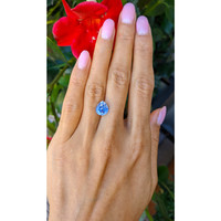 3.74 Ct. Blue Sapphire from Ceylon (Sri Lanka) Life Style