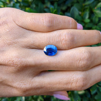 3.50 Ct. Blue Sapphire from Thailand Life Style