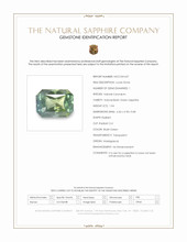 1.04 Ct. Bluish Green Sapphire from Madagascar Scan Report