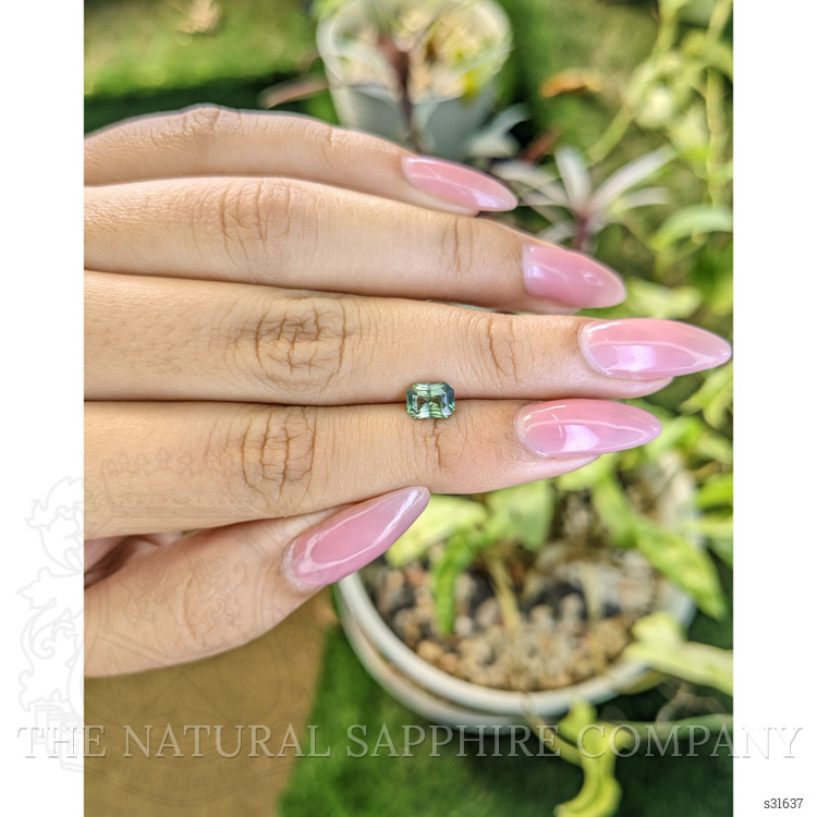 1.04 Ct. Bluish Green Sapphire from Madagascar