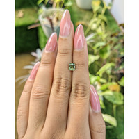 1.09 Ct. Yellowish Green Sapphire from Madagascar Life Style