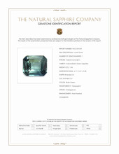 1.04 Ct. Bluish Green Sapphire from Madagascar Scan Report
