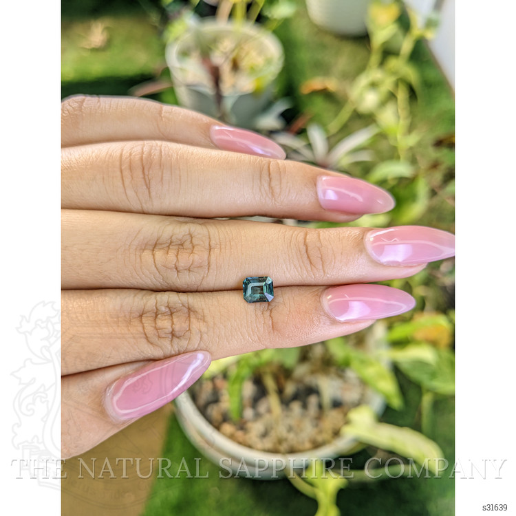 1.04 Ct. Bluish Green Sapphire from Madagascar