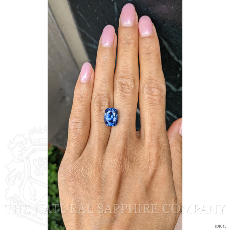 6.17 Ct. Blue Sapphire from Ceylon (Sri Lanka)
