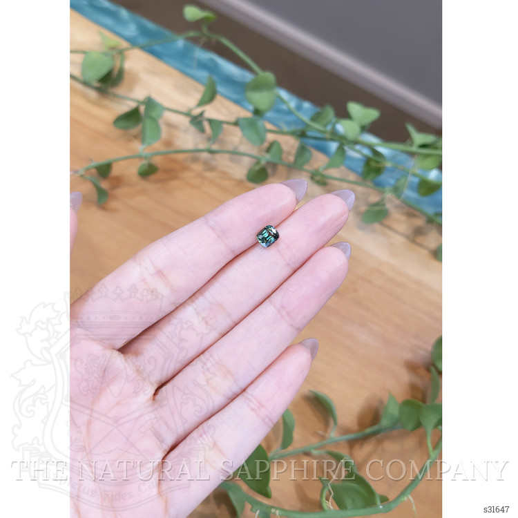 1.12 Ct. Bluish Green Sapphire from Madagascar