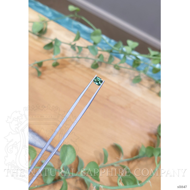 1.12 Ct. Bluish Green Sapphire from Madagascar