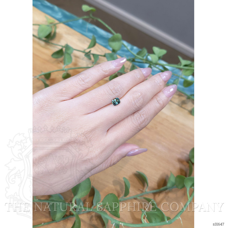 1.12 Ct. Bluish Green Sapphire from Madagascar
