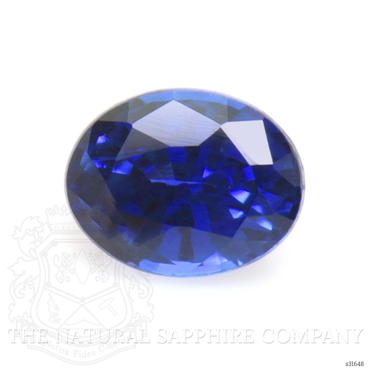 0.59 Ct. Blue Sapphire from Ceylon (Sri Lanka)